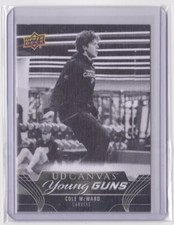 2023-24 UD SERIES 2 CANVAS YOUNG GUNS BLACK & WHITE SP COLE McWARD #C229 CANUCKS
