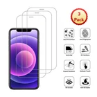 3 Pack Tempered Glass Screen Protector For iPhone 17 16 15 14 13 12 Pro Max Mini