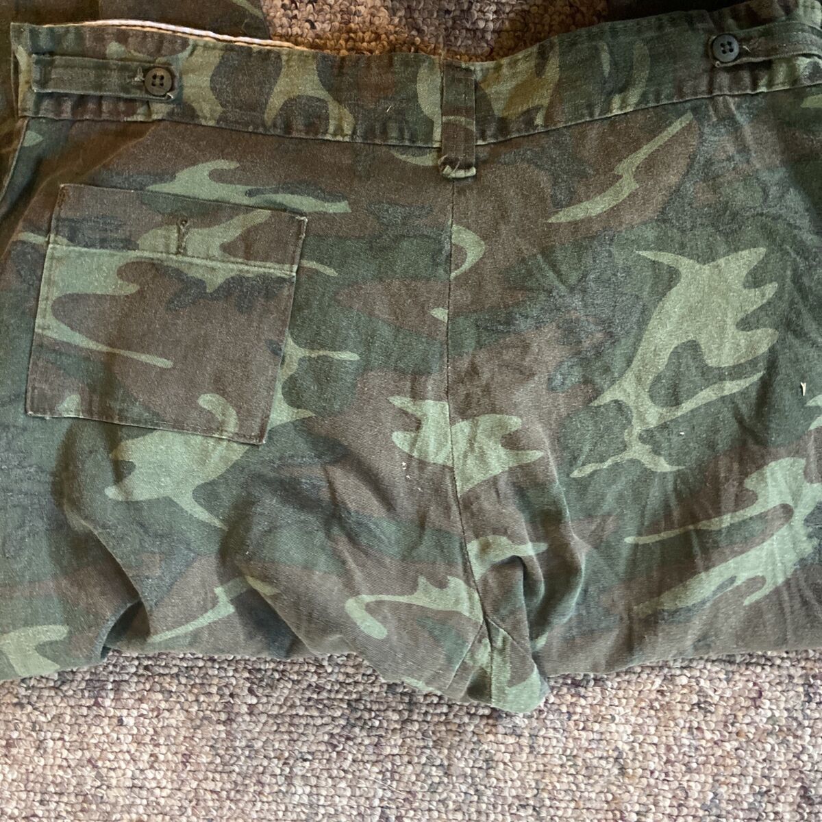 Vintage Camo K-Mart Pants Military Style Talon Zipper Og-107 Vintage Camo K-Mart Pants Military Style Talon Zipper Og-107