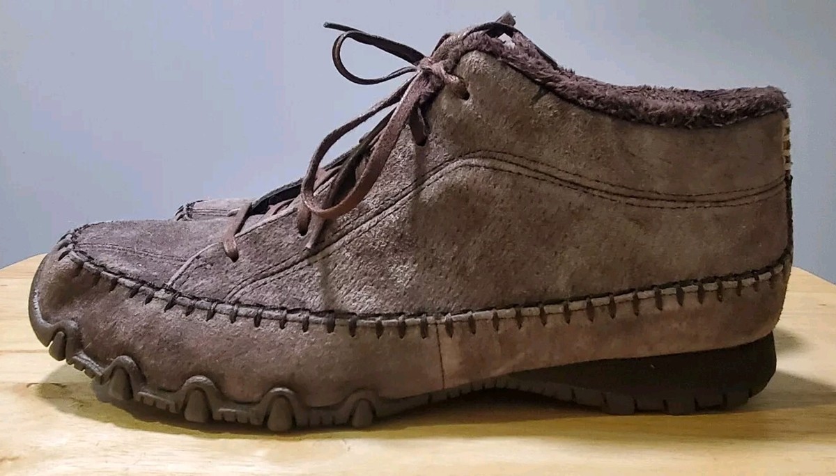 Skechers Shoe WMN 8.5 BLK Totem Pole Ankle Moccasin SUEDE Boots | Memory Foam | Skechers Bikers Totem Pole Chukka Boot Womens | Mercari main image 2