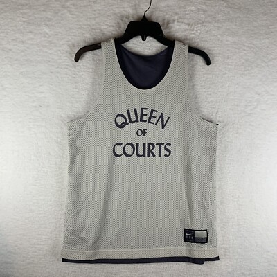 Nike Tank Top Women's Medium Purple Reversible Mesh Jersey Queen Of Courts  6897