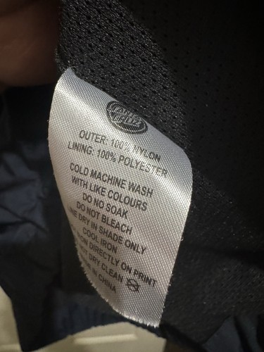 Santa Cruz Rain Jacket Size Small Black Long Sleeves Nylon Polyester - Bild 4 von 5