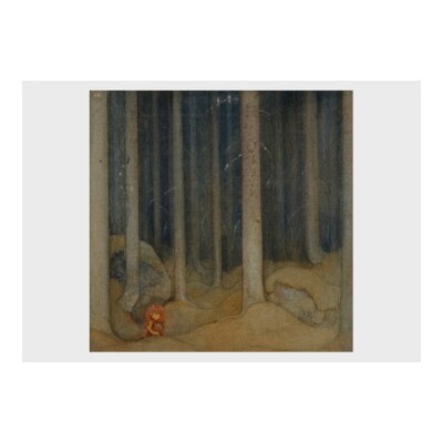 John Bauer - 'Humpe in the Woods': Poster (16.5'' x 11.7'')