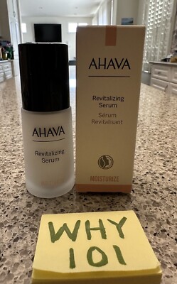 AHAVA Revitalizing Serum Dead Sea 1oz/30mL FULL SZ SEALED BOX $62