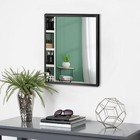11x15 Inch Black Small Rectangle Mirror For Bathroom Vanity Mirror Or Wall Decor