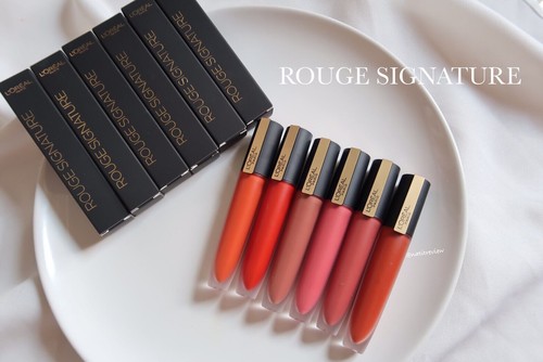 L'ORÉAL PARIS rouge Signature matte Farbe flüssiger Lippenstift 7 ml Wählen Sie Ihren Farbton - Bild 2 von 16