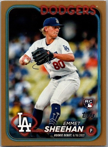 2024 Topps Series 1 - Emmet Sheehan #283 Gold /2024 (RC)
