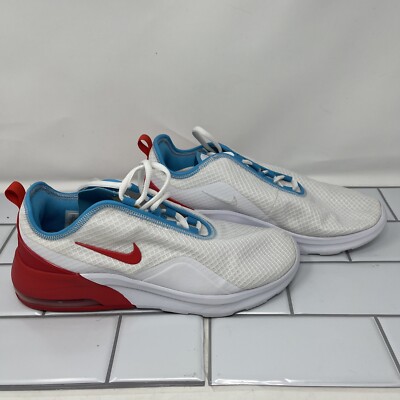 Nike Womens Air Max Motion CW4285-100 White red Running Shoes Sneakers  Size 10