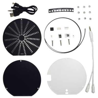 LED Circular Audio Visualizer Music Spectrum Display DIY Kit Electronic Learning