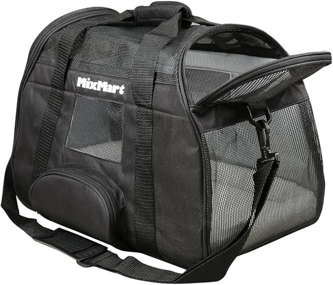 Sac avion animaux de compagnie pour voyager en famille | Bagage cabine chien et chat noir