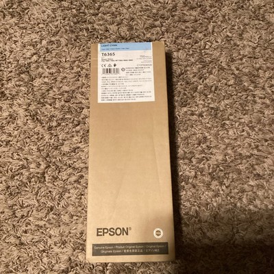 Sealed Genuine Exp.2026  and 2027 Epson T6365 Light Cyan Ink Cartridge 