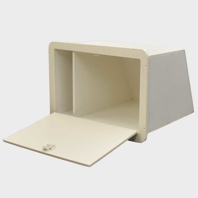 Pontoon Boat Tackle Storage Box | Off White Starboard 22 x 14 5/8 Inch