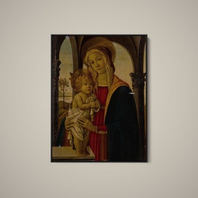 Sandro Botticelli - Madonna and Child - Art Print on Paper or Canvas