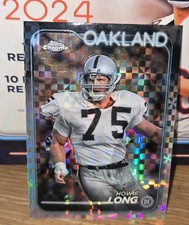 2024 Topps Chrome HOWIE LONG X-Fractor Mojo Refractor #153 Oakland Raiders