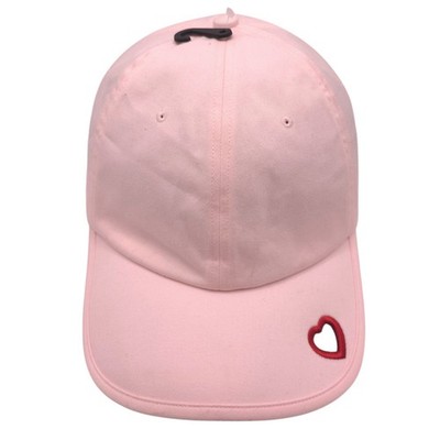 Lululemon Classic Hat Cap L/XL Pink Valentines Edition Heart Cut Out Limited