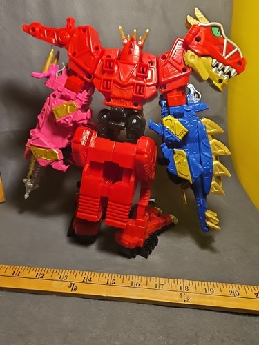 Figura Dino Charge Deluxe Megazord Zord Builder Power Rangers Bandai 11" - Imagen 15 de 20
