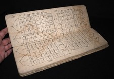 Antique Thai Late 19th C Ratanakosin Era Samut Khoi Manuscript on Handmade Paper