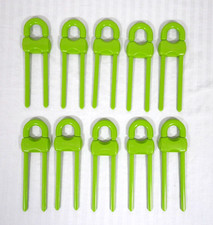 Lot of 10 Jetec Lime Green U-Shape Plastic Adjustable Child Safety Cabinet Locks