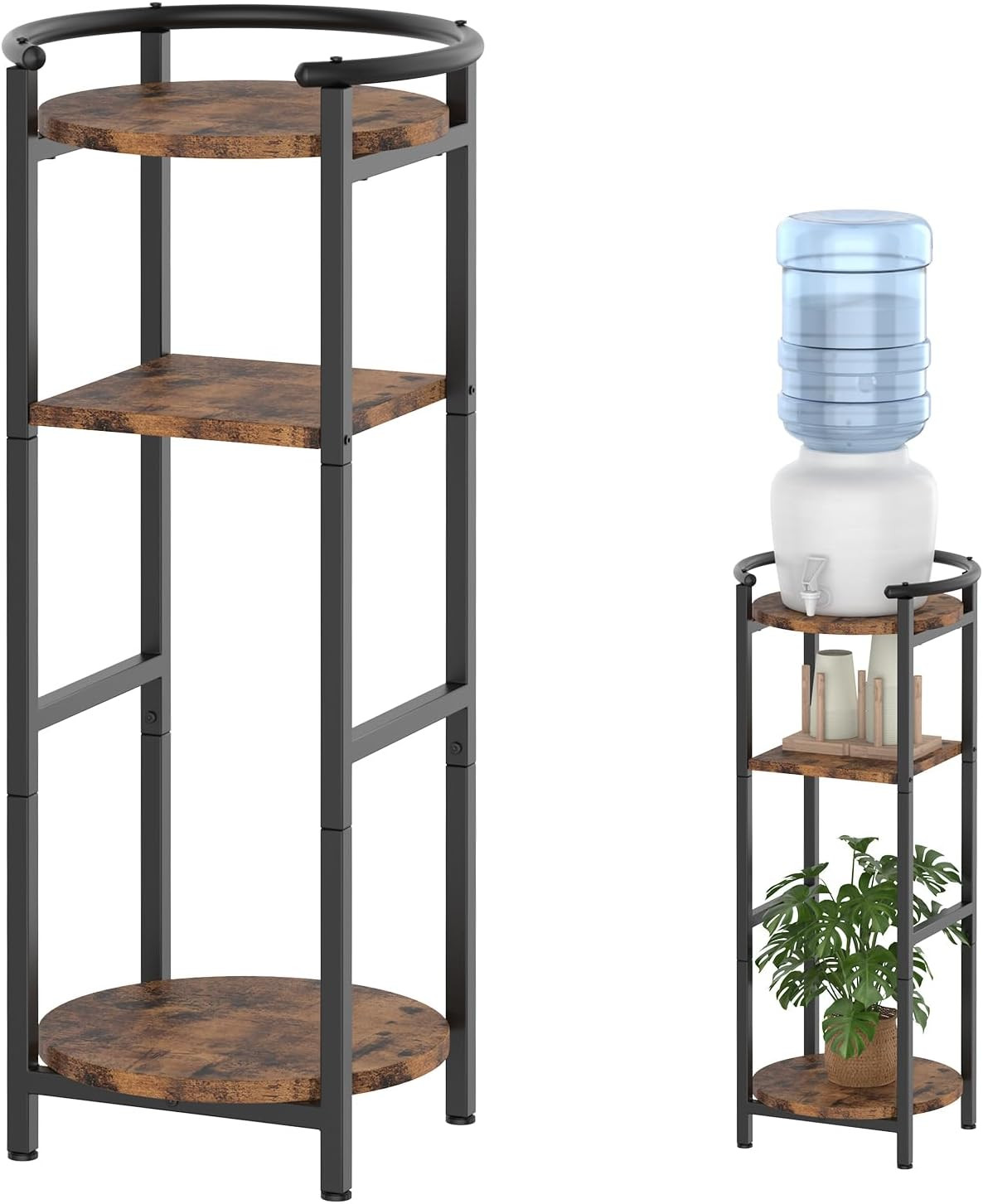 Water Dispenser Stand Wood, (36.5" H-11.8" W) Drink Dispense