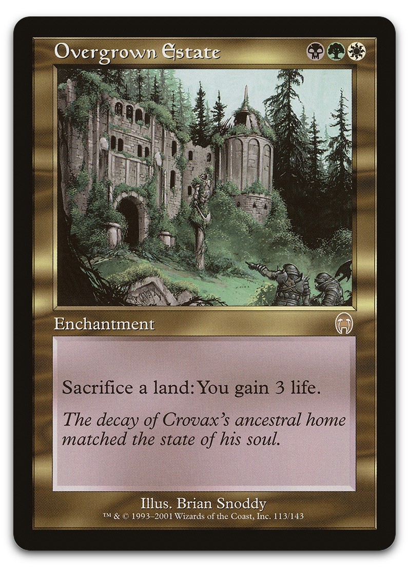 Overgrown Estate #113 (LP) Apocalypse APC Magic MTG