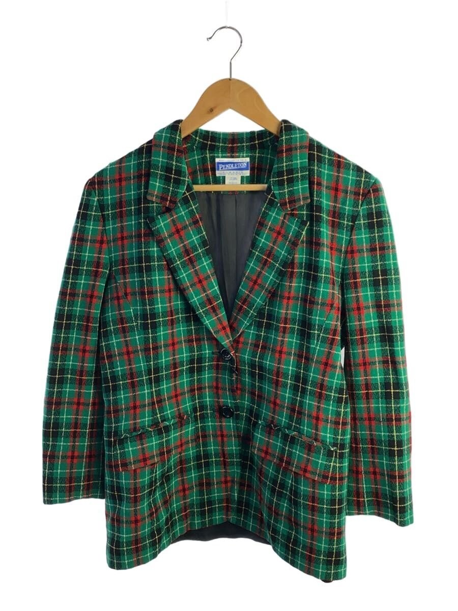 Pendleton Wool Check Tailored Jacket Green used - image 1
