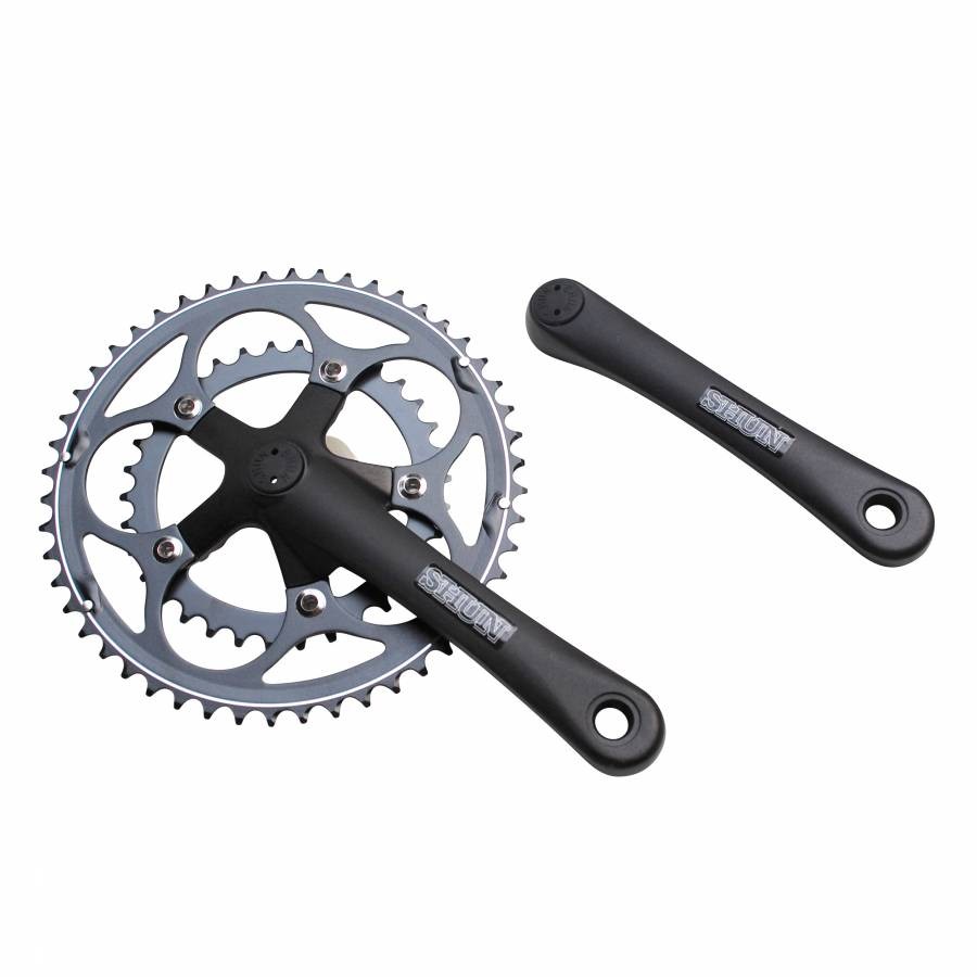 Stronglight road crankset 9-10v. eco impact silver 170mm 50-34