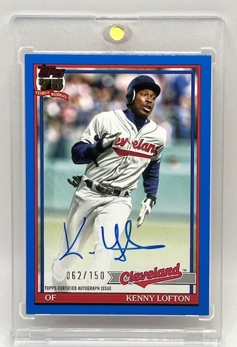 2026 Topps Series 1 Kenny Lofton 1991 Topps Baseball Autographs (RAW)