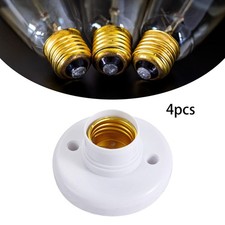 Adaptador de enchufe base bombilla base bombilla 4 piezas enchufes de lámpara E27 para