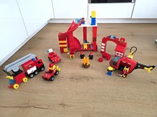 LEGO DUPLO Feuerwehr Set Feuerwache mit Feuerwehrfahrzeugen & Helikopter