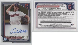 2024 Bowman Chrome Prospect Auto Refractor /499 Andrew Walters #CPA-AW Auto