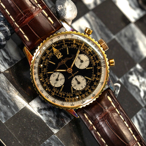 1967 BREITLING Navitimer Vintage 806 AOPA 41mm Gold-Filled Amazing Patina!