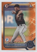 2022 Bowman Draft 1st Edition Orange Foil 12/25 Jacob Miller #BD-195 15t1