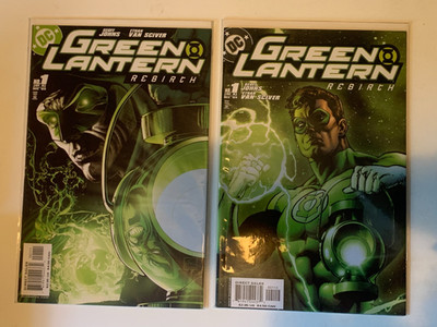 GREEN LANTERN - REBIRTH #1 & #1 SECOND PRINT VARIANT NM DC COMICS 2004