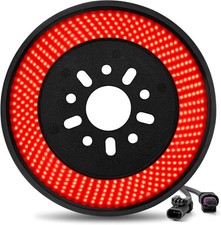 Spare Tire Brake Light for 2018-2025 Jeep Wrangler JL JLU 405 LEDs Super Bright