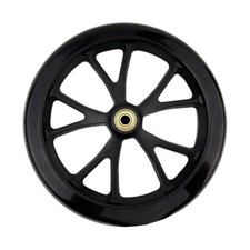 Black 8 Inch Scooter PU Wheel with 5 Bar Design Perfect for Kids Kickscooters