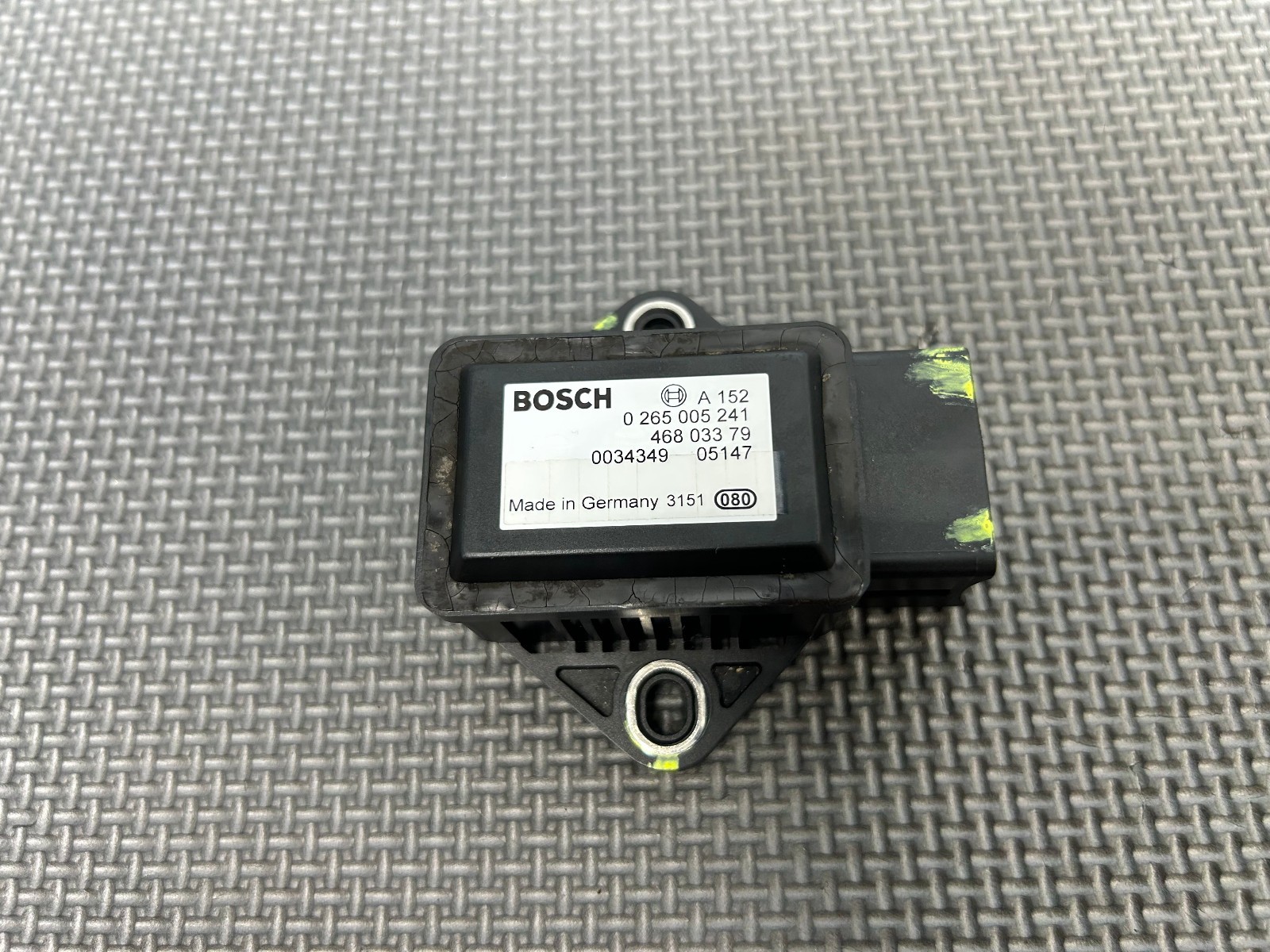 05-07 MASERATI QUATTROPORTE M139 YAW TURN RATE SENSOR UNIT OEM BOSCH 0265005241