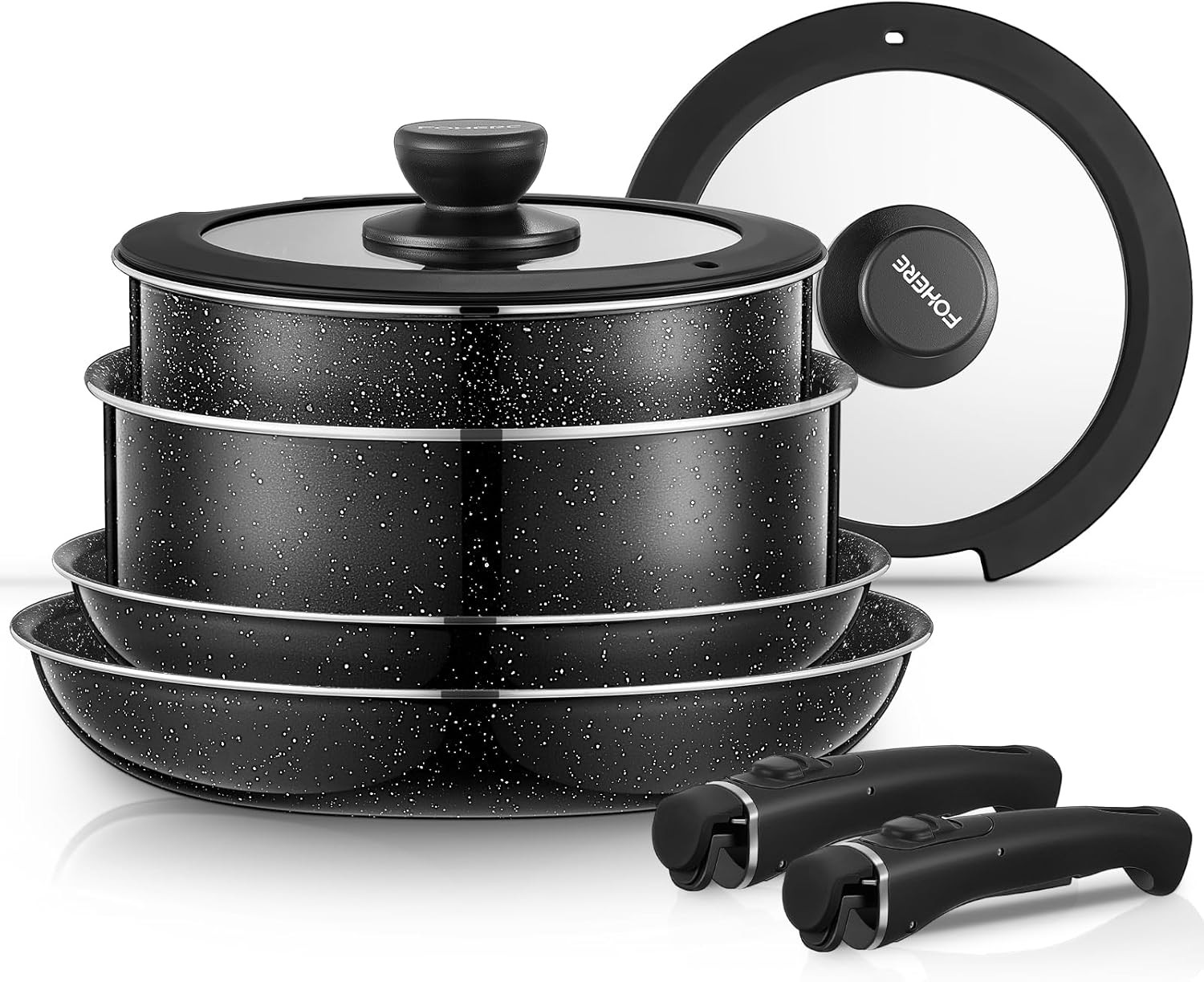 Batteria Pentole 8 Pezzi Antiaderente | Set Completo Convenienza