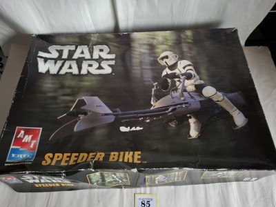 2005 AMT ERTL Star Wars Speeder Bike Damaged Open Box Sealed parts ROTJ