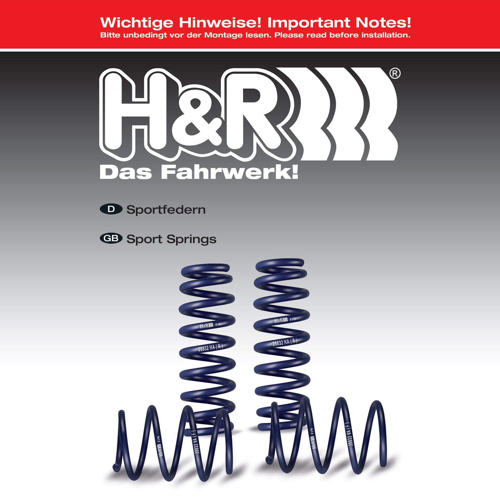 H&R 28799-1 Lowering Front Rear Springs Kit for 2010-15 Ferrari 458 Italia F142