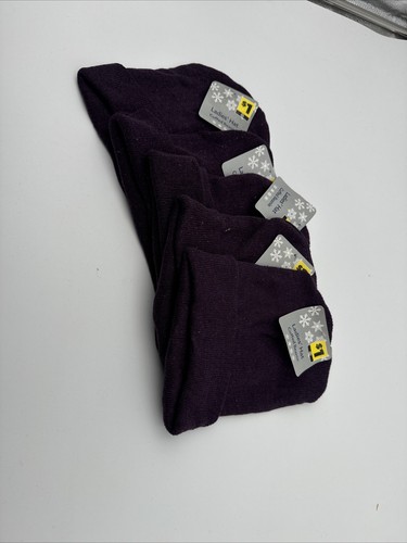 Maroon Ladies Cuffed Beanie Hats 5PK - Picture 5 of 5