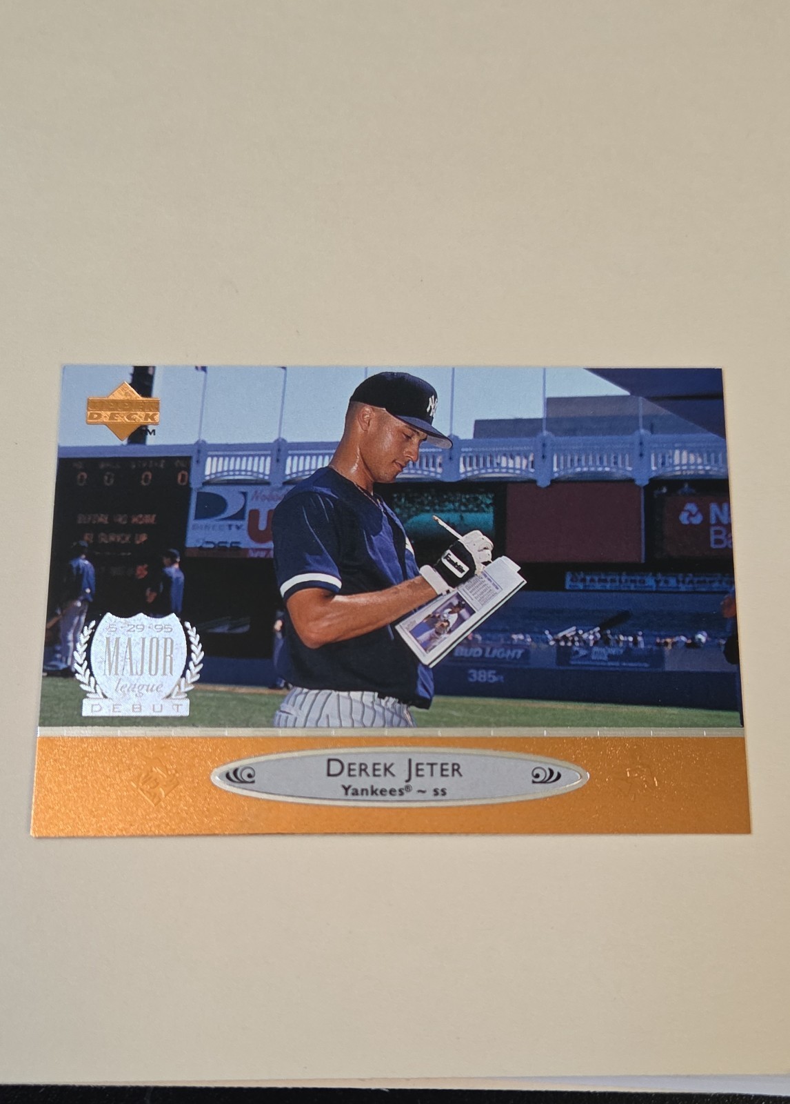 1996 Upper Deck - Major League Debut Derek Jeter #156