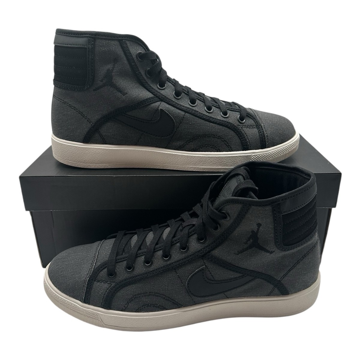 Air Jordan Sky High OG Shoes Mens 9.5 Black Sail Grey White  display picture 1