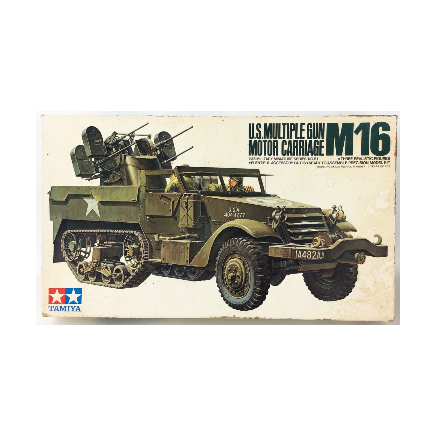 TAMIYA Military Model 1:35 U.S. Multiple Gun Motor Carriage M16 VG+/NM