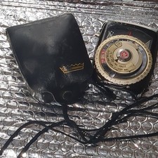 Vintage 50's General Electric PR-3 GE Photo Light Exposure Meter w/ Leather Case