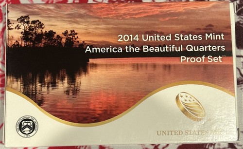 2014 America The Beautiful 5 Parks Quarter Proof Set U.S. Mint OGP COA - Picture 1 of 2
