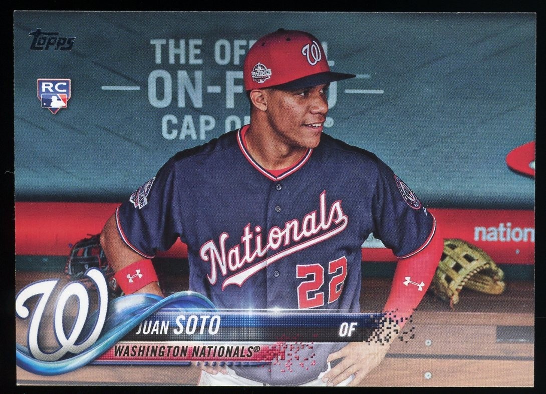 Juan Soto 2018 Topps Update #US300 Hands on Hips Image Variation SP Rookie RC