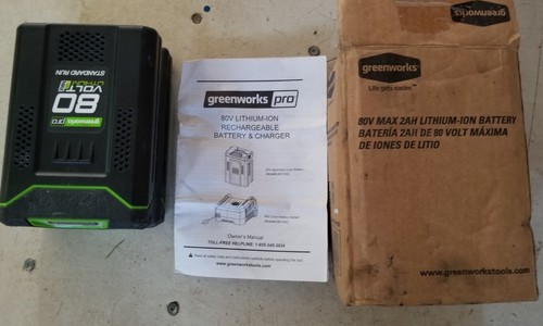 Greenworks PRO 80 Volt 2.0 AH Li-ion battery - Model #2901302| FOR PARTS/REPAIR