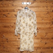 VALENTINO MISS V dress size 46 Used (SA1743) Beige Women Vintage