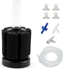 AQUANEAT Aquarium Air Powered Sponge Filter, Fish Small up to 10Gal, black 11.17 per gallon