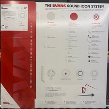 Evans EC Resonant Tom Drumhead 15 in. BRAND NEW